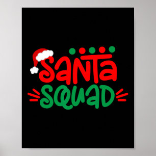 Weihnachtsquadrat Familie Matching Weihnachtsfeier Poster