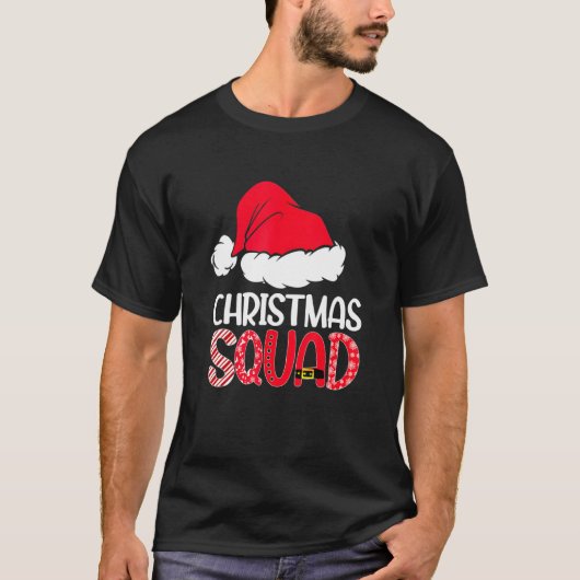 Weihnachtsquadrat Familiengruppe Matching Weihnach T-Shirt (Vorderseite)
