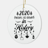 WeihnachtsQuarantäne 2020 Funny Xmas Lockdown Keramik Ornament (Links)