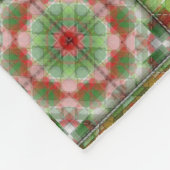 Weihnachtsquilt inspiriert fleecedecke (Ecke)