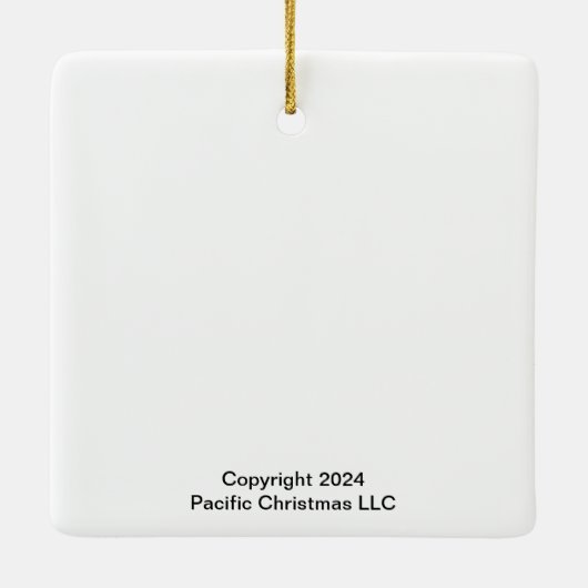 Weihnachtsquirrel Fairy Ornament (Rückseite)