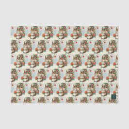 Weihnachtsquirrel Tissue Seidenpapier