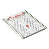 Weihnachtsquiz 'Würdest du eher...' Notizblock (angewinkelt)
