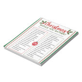 Weihnachtsquiz 'Würdest du eher...' Notizblock (Rotiert)