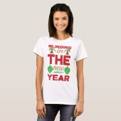 Weihnachtsquotendesign Bling T-Shirt (Vorne ganz)