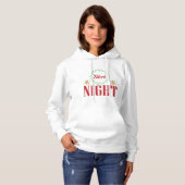 Weihnachtsquotendesign Stille Nacht Hoodie (Vorne ganz)