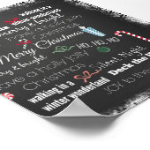 Weihnachtsquotentypografie Poster (Ecke)