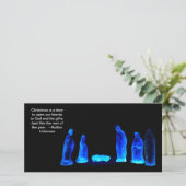 Weihnachtsquotes 5 feiertagskarte (Stehend Vorderseite)