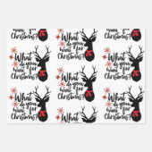 Weihnachtsquotes für Kinder Geschenkpapier Set (Vorderseite 3)