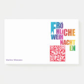 Weihnachtsrabatte Post-it Klebezettel (Vorderseite)