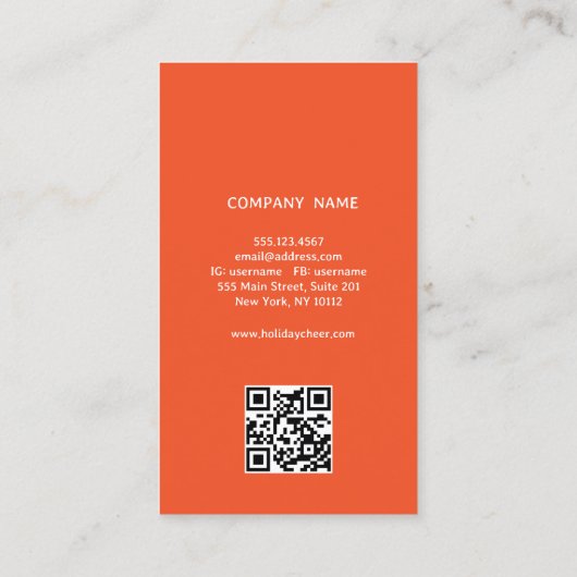 Weihnachtsrabattscoupon Rabattkarte (Rückseite)