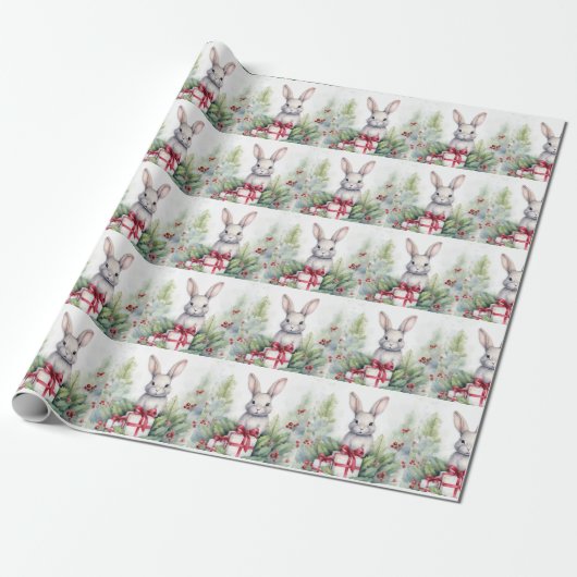 WeihnachtsRabbinerpapier Geschenkpapier (Ungerollt)