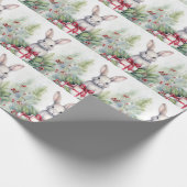 WeihnachtsRabbinerpapier Geschenkpapier (Ecke)