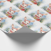 WeihnachtsRabbinerpapier Geschenkpapier (Ecke)
