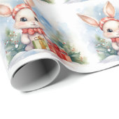 WeihnachtsRabbinerpapier Geschenkpapier (Rolleneckpunkt)