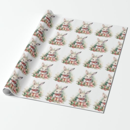 WeihnachtsRabbinerpapier Geschenkpapier (Ungerollt)