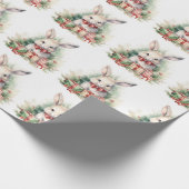 WeihnachtsRabbinerpapier Geschenkpapier (Ecke)