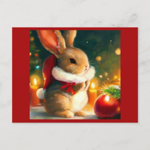WeihnachtsRabbit 1 Feiertagspostkarte