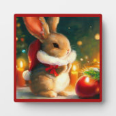 WeihnachtsRabbit 1 Fotoplatte (Vorderseite)