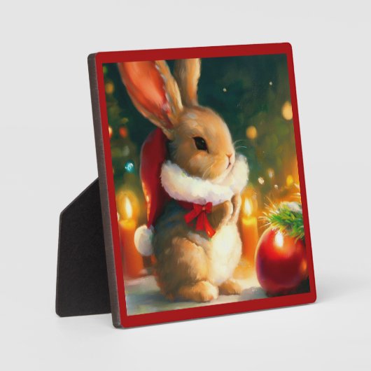 WeihnachtsRabbit 1 Fotoplatte (Vorderseite)