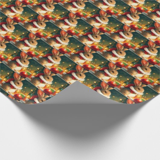 WeihnachtsRabbit 1 Geschenkpapier (Ecke)