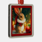 WeihnachtsRabbit 1 Ornament Aus Metall (Rechts)