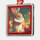 WeihnachtsRabbit 1 Ornament Aus Metall (Links)