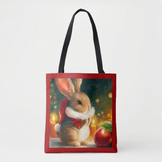 WeihnachtsRabbit 1 Tasche (Vorderseite)