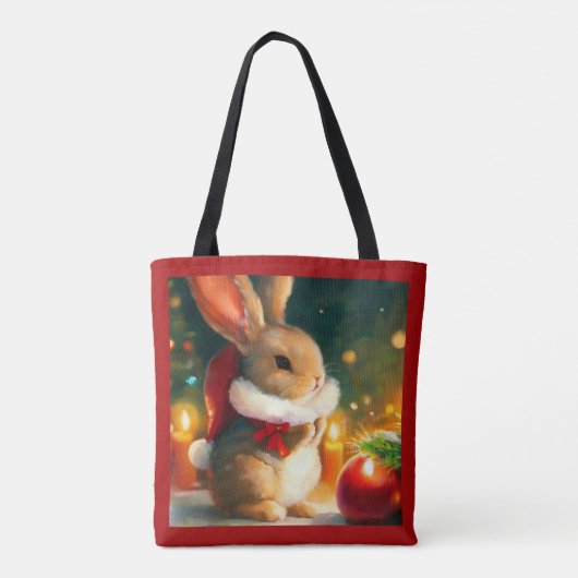 WeihnachtsRabbit 1 Tasche (Rückseite)