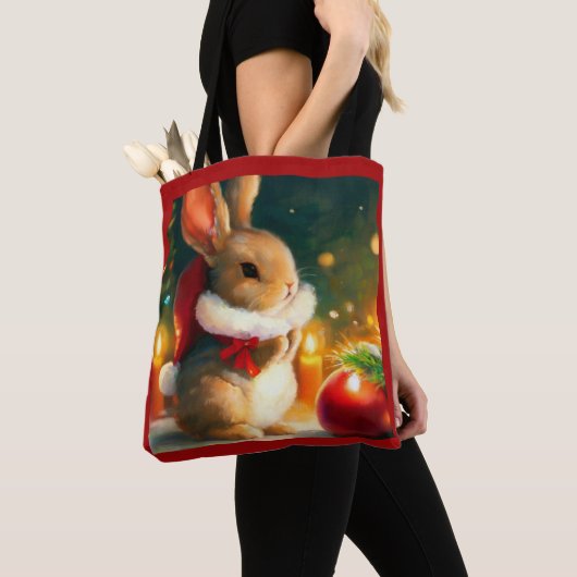 WeihnachtsRabbit 1 Tasche (Von Nahem)