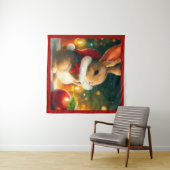 WeihnachtsRabbit 1 Wandteppich (Beispiel (Horizontal))