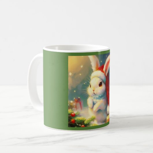 WeihnachtsRabbit 2 Kaffeetasse (Vorderseite Links)