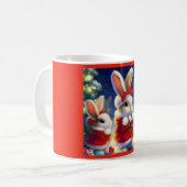 WeihnachtsRabbit 3 Kaffeetasse (Vorderseite Links)