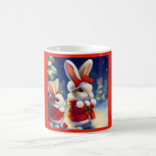 WeihnachtsRabbit 3 Kaffeetasse