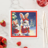 WeihnachtsRabbit 3 Serviette (Beispiel)