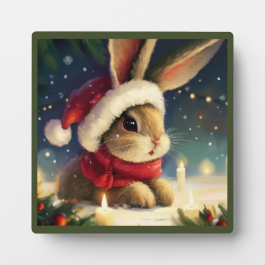 WeihnachtsRabbit 4 Fotoplatte (Vorderseite)