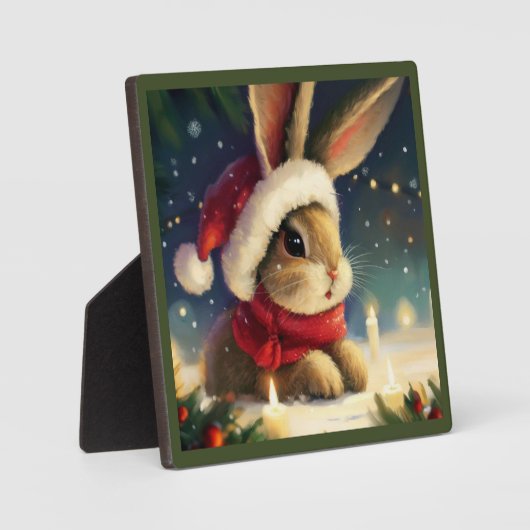 WeihnachtsRabbit 4 Fotoplatte (Vorderseite)