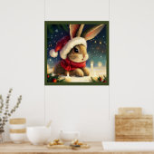 WeihnachtsRabbit 4 Poster (Küche)