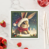 WeihnachtsRabbit 4 Serviette (Beispiel)