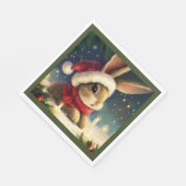 WeihnachtsRabbit 4 Serviette (Ecke)