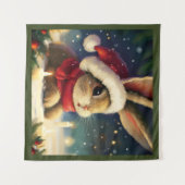 WeihnachtsRabbit 4 Wandteppich (Vorderseite (Horizontal))