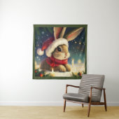 WeihnachtsRabbit 4 Wandteppich (Beispiel)