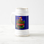 WeihnachtsRabbit Bierglas (Vorderseite Links)