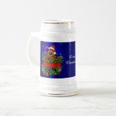 WeihnachtsRabbit Bierglas (Vorderseite Links)
