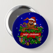 WeihnachtsRabbit Button (Vorne & Hinten)
