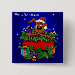 WeihnachtsRabbit Button