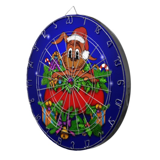 WeihnachtsRabbit Dartscheibe (Vorderseite rechts)