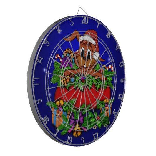 WeihnachtsRabbit Dartscheibe (Vorderseite Links)