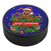 WeihnachtsRabbit Eishockey Puck (3/4)