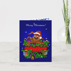 WeihnachtsRabbit Feiertagskarte